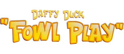 Daffy Duck Fowl Play logo for GameBoy Color